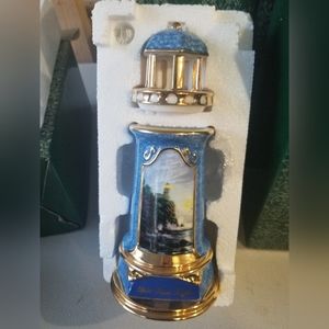 Set of 4 Limited Edition Thomas Kincade Painted Lighthouses